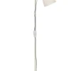 FRAPINO Golvlampa 151cm Vit/Matt Mässing