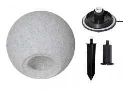 GARDENLIGHT Utedekoration Boll 48cm Grå IP44