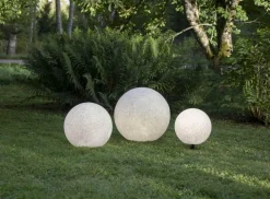 GARDENLIGHT Utedekoration Boll 29cm Grå IP65