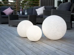 GARDENLIGHT Utedekoration Boll 29cm Grå IP65