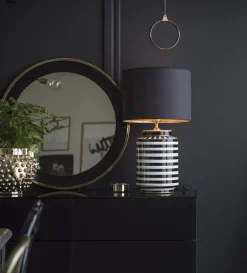GATSBY Lampfot 43cm Svart/Vit