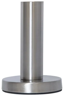 GLANS Lampfot E27 17cm Borstad stål