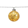 GLITTER Dekorationsslinga 10LED 1,3m Guld