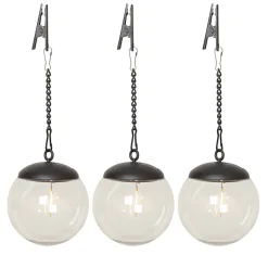 GLOBE Solcellsdekoration 29cm Transparent