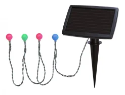 GLOBINI Solcells-ljusslinga 4,75m 20LED IP44