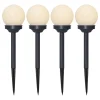 GLOBUS 4-PACK Solcellsdekoration 27cm Vit IP44