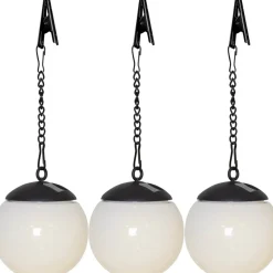 GLOBUS Solcellsdekoration 23cm Vit