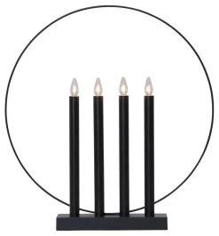 GLORY Ljusstake 45cm Svart