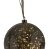 GLOW Glaskula 20cm 80LED Rökfärgad