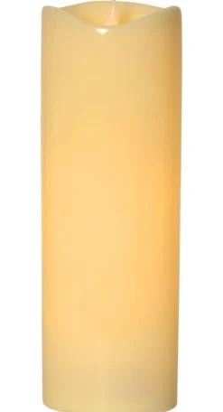 GRANDE LED-Blockljus 38cm Beige