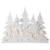 GRANDY Tomte & Släde 127LED 1,21m Vit