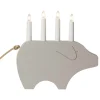 GRY Ljusstake 4L 28,5cm Beige