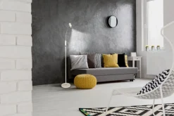GUSTO Golvlampa Dimbar 132cm Vit