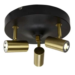 GUSTO Takspot Rund 3L Dimbar 25cm Svart
