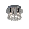 HANNA Taklampa 3L 36cm Kristall/Krom
