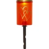 HEARTY Solcellsljus 12cm Röd