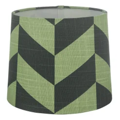 HERRINGBONE Lampskärm Linne 20cm Grön