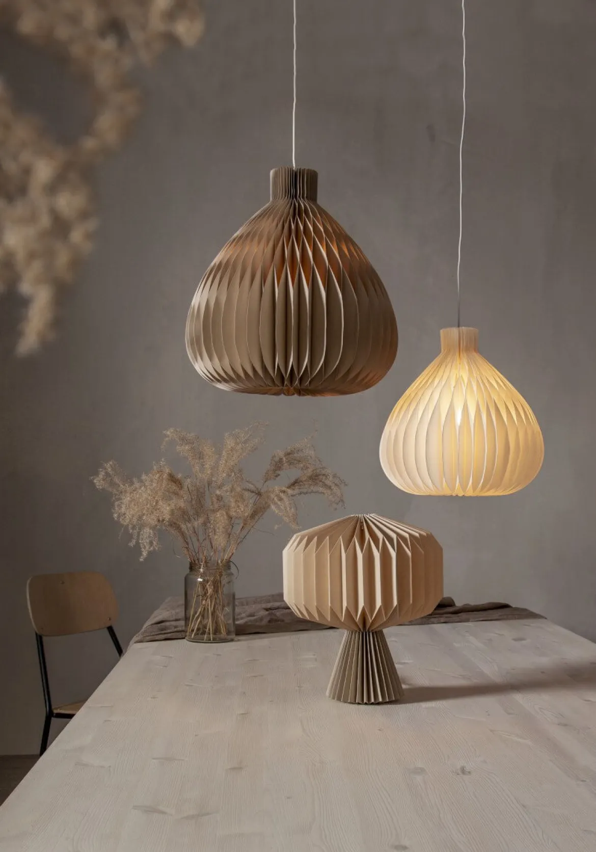 HONEYCOMB Hängande dekoration 40cm Beige