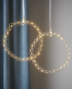 HOOP Inomhuskrans 30LED 30cm Krom