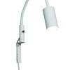 HUGIN Sänglampa 30cm Vit