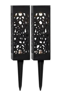 IZOLA Solcellsdekoration 18cm Svart IP44