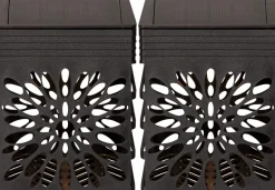IZOLA Solcells-vägglykta 2-Pack 10cm Svart