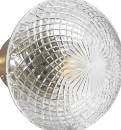 JULIETTE Vägglampa 16cm Klar/Mässing