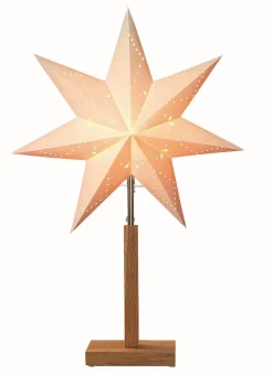 Karo Stjärna på fot 55cm Vit