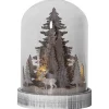 KUPOL Lykta 12,5cm LED Brun