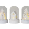 Kupol Lykta 3-pack 8,5cm Vit