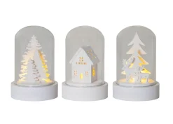 Kupol Lykta 3-pack 8,5cm Vit