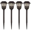 LACE Solcells-pollare 4-pack 31cm Svart