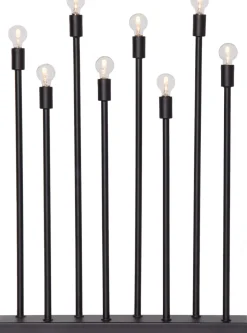 LADDA USB Ljusstake 40cm Svart