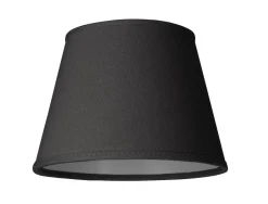 LAMPSKÄRM Linne Klotfäste Svart 20cm