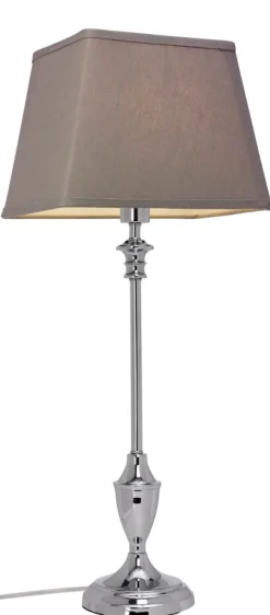 LAMPSKÄRM Linne Ringfäste 16/23,5cm Grå