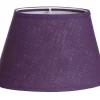 LAMPSKÄRM Oval Linne 14/22cm Lila