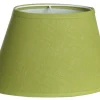 LAMPSKÄRM Oval Linne 14/22cm Limegrön