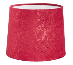 LAMPSKÄRM Sammet 20/17cm Vinröd