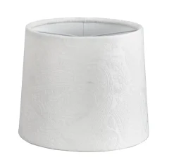 LAMPSKÄRM Sammet 16/14cm Vit