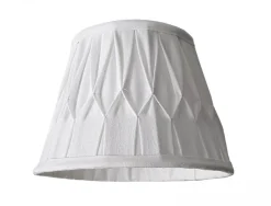 LAMPSKÄRM Veckad Klotfäste Vit 20cm