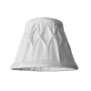 LAMPSKÄRM Veckad Klotfäste Vit 14cm