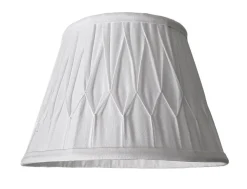 LAMPSKÄRM Veckad Ringfäste Vit 25cm