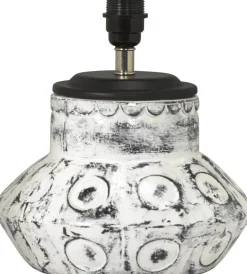 LARRY Lampfot 28cm Vit