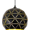 LATTICE Taklampa Rund 30cm Svart