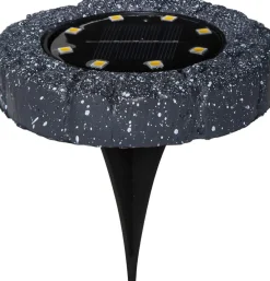LAWNLIGHT Solcells-spotlight 2-Pack 11cm Grå