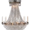 LÄCKÖ Kristallkrona 18L 125cm Antik/Brilliant