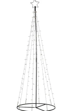 LIGHT TREE Utomhusdekoration 75cm 170LED IP44 Svart