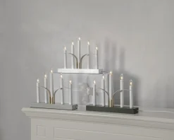 LILJA Ljusstake 5L 30cm Grå