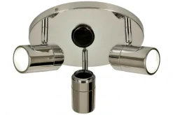 LIVORNO Takspot Rund 3L 25cm Krom IP44