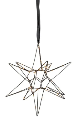 LIZZY Stjärna 47cm 60LED Svart